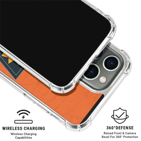 NBA Phoenix Suns Distressed iPhone 15 Pro Clear Case